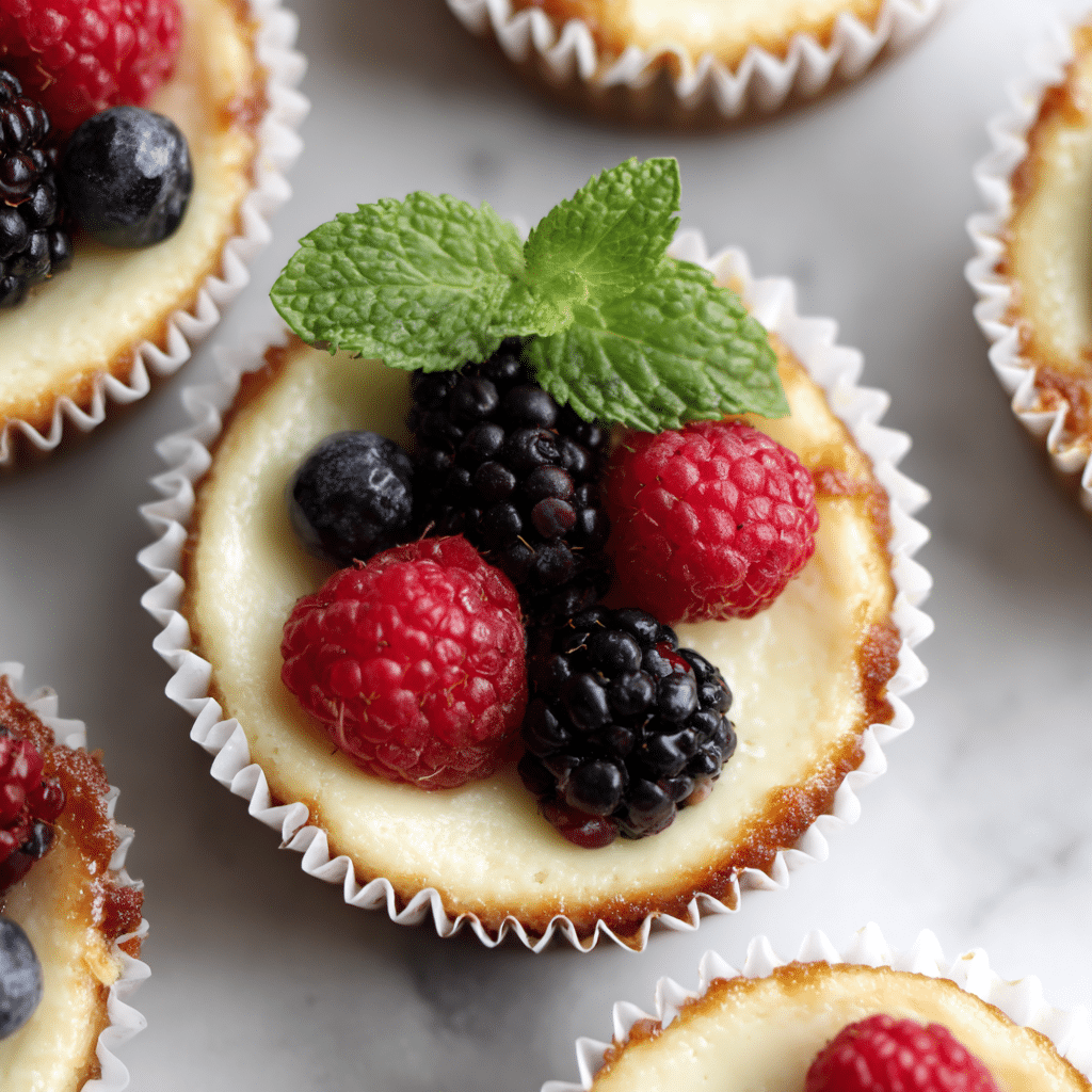 Mini Cheesecakes in Muffin Tins Recipe - Recipe Image