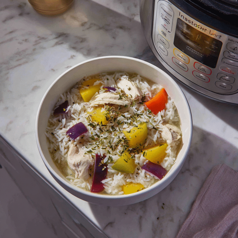 Instant Pot Chicken and Rice Recipe
