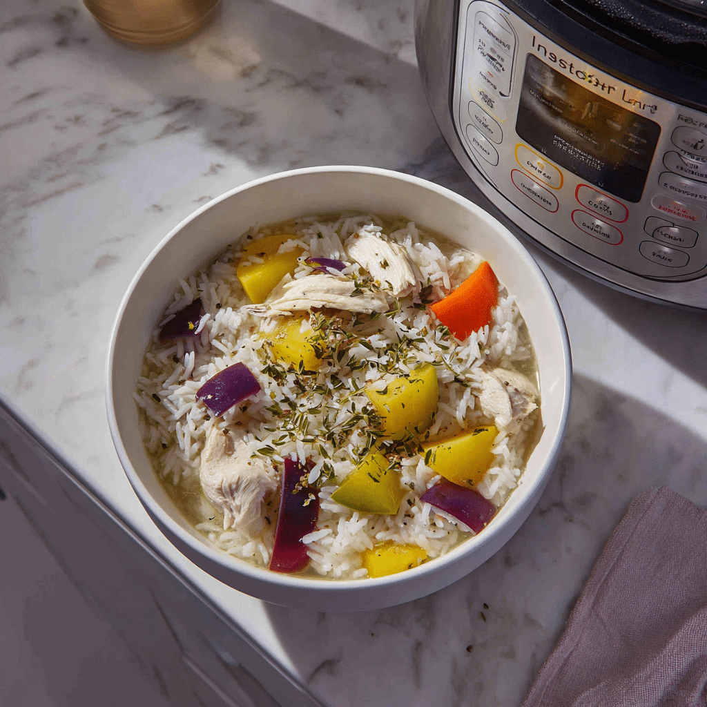Instant Pot Chicken and Rice Recipe