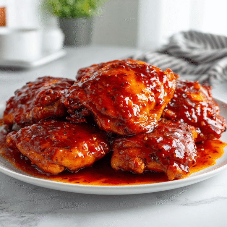 Honey Garlic Chicken Thighs Recipe