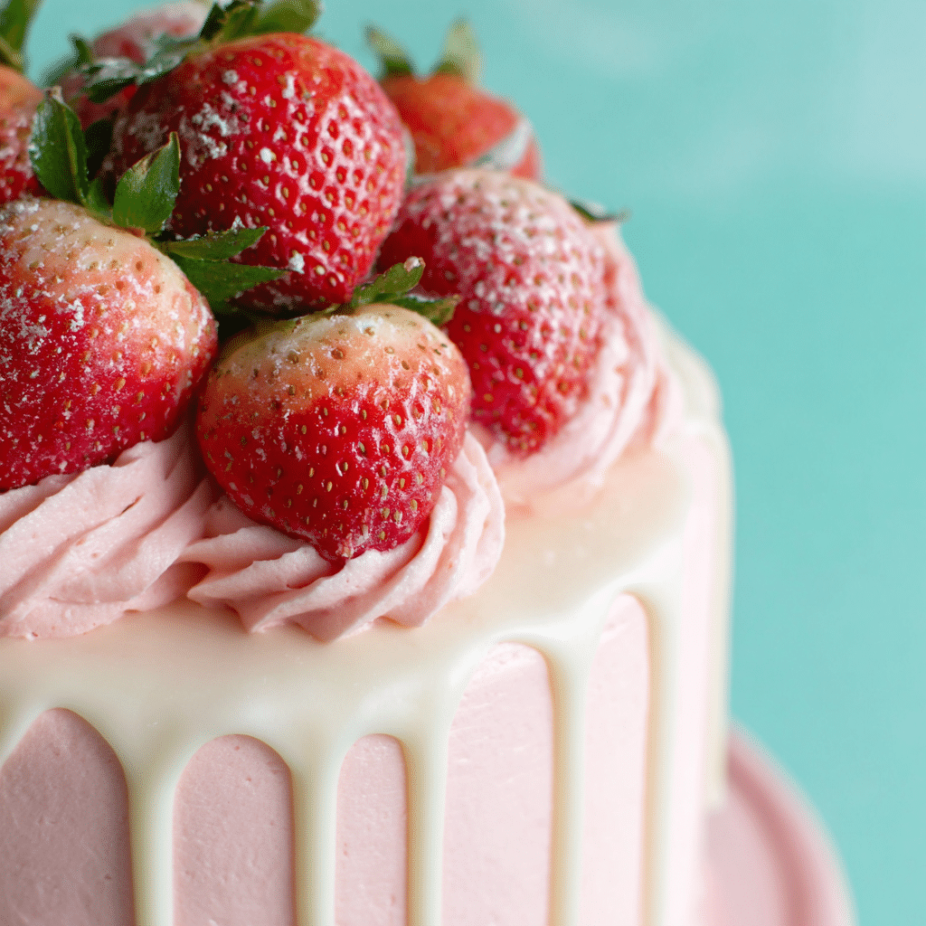 Strawberry Buttercream Frosting Recipe - Recipe Image