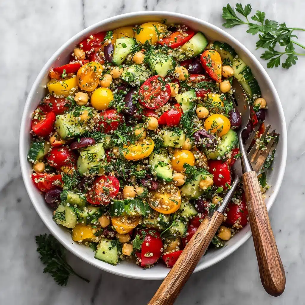 Healthy Quinoa and Chickpea Salad Recipe