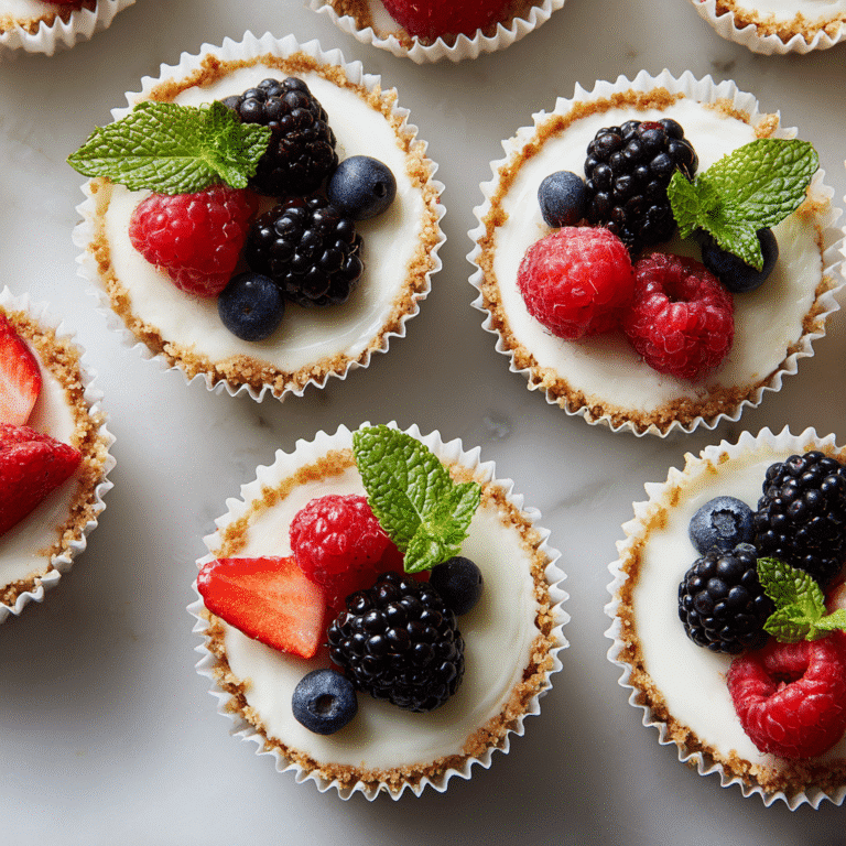Mini Cheesecakes in Muffin Tins Recipe