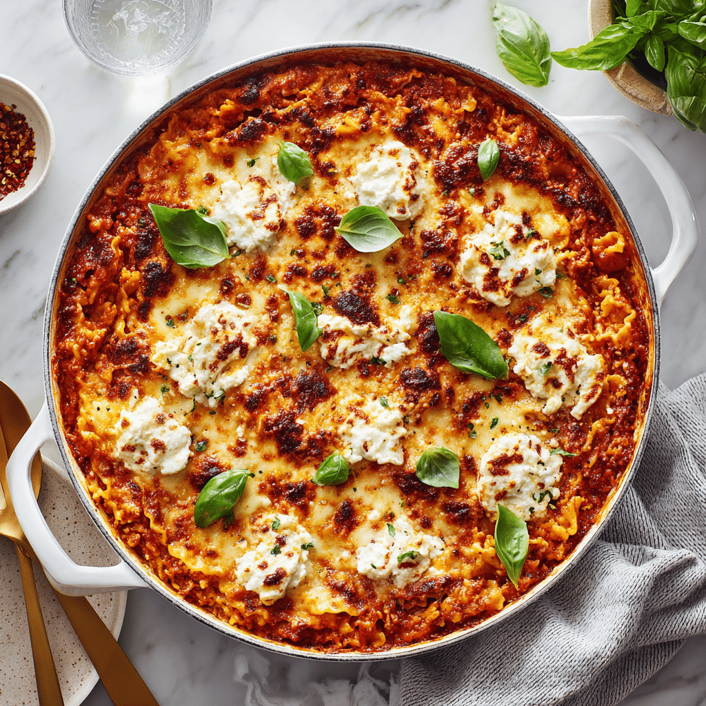 Skillet Lasagna for Two Recipe