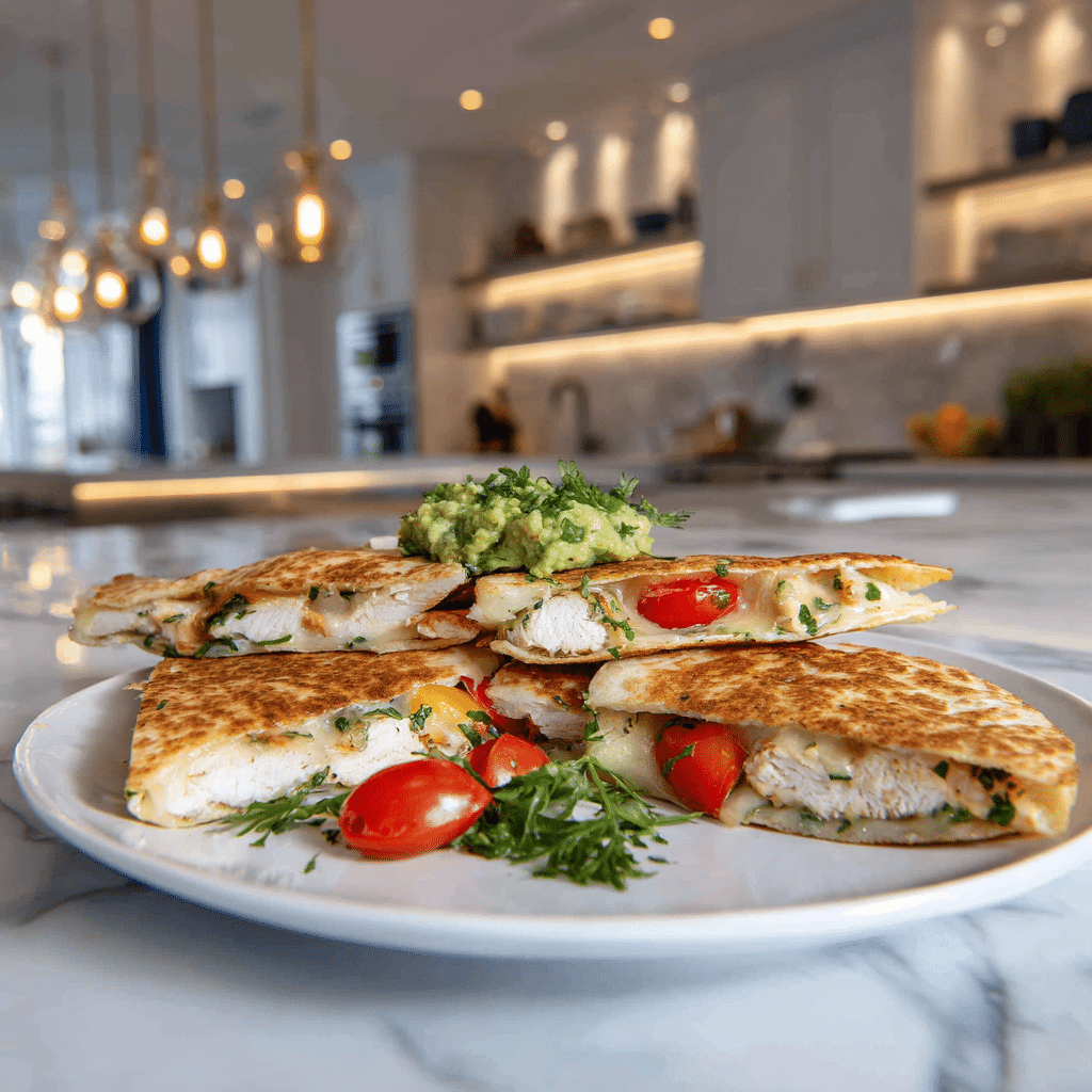 Chicken Quesadillas with Salsa Verde Recipe - Recipe Image
