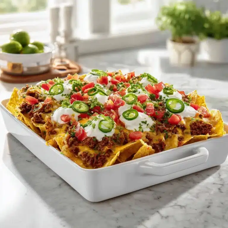 Loaded Nachos with Ground Beef Recipe