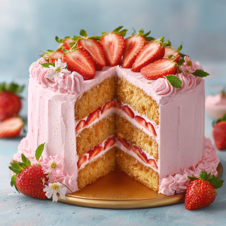 Fresh Strawberry Cake Recipe