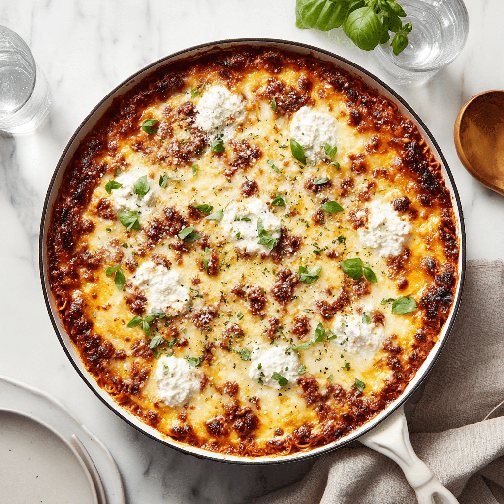 Skillet Lasagna for Two Recipe - Recipe Image