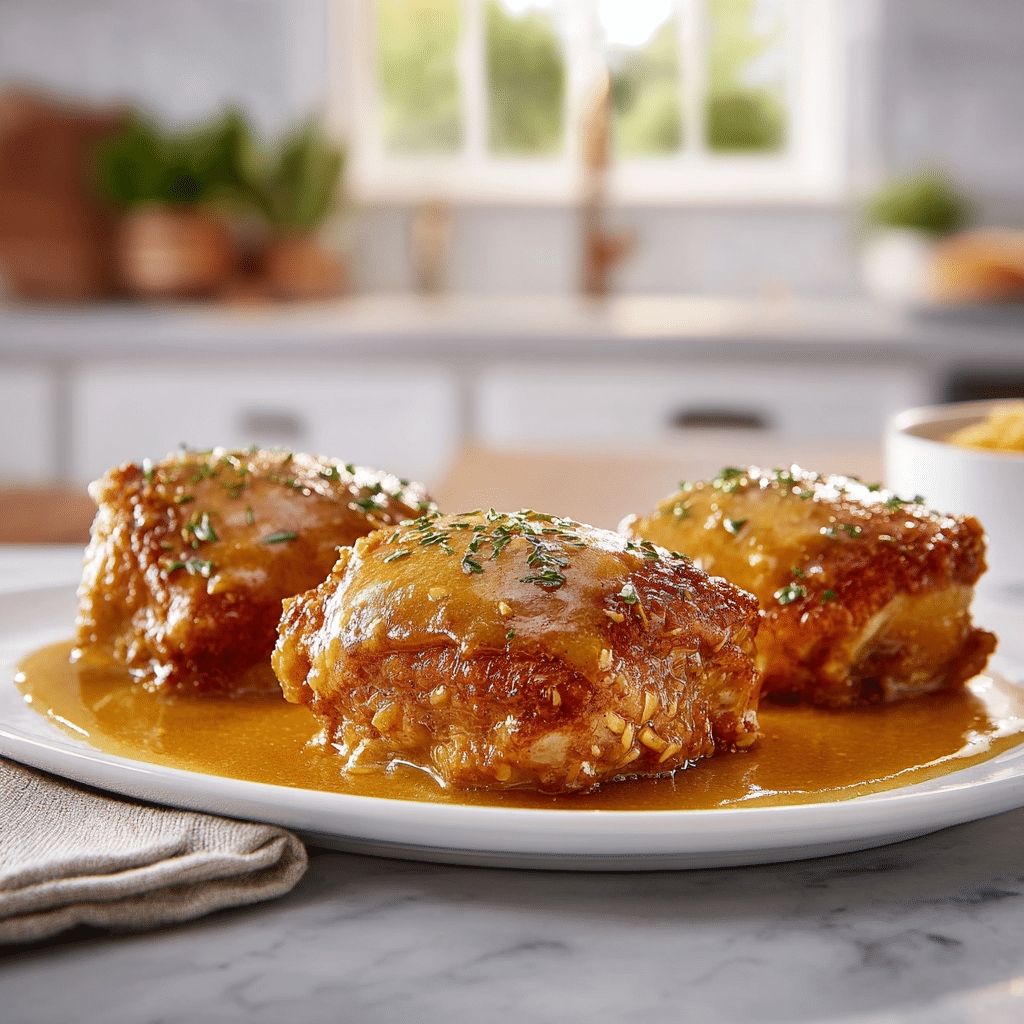 Honey Garlic Chicken Thighs Recipe - Recipe Image