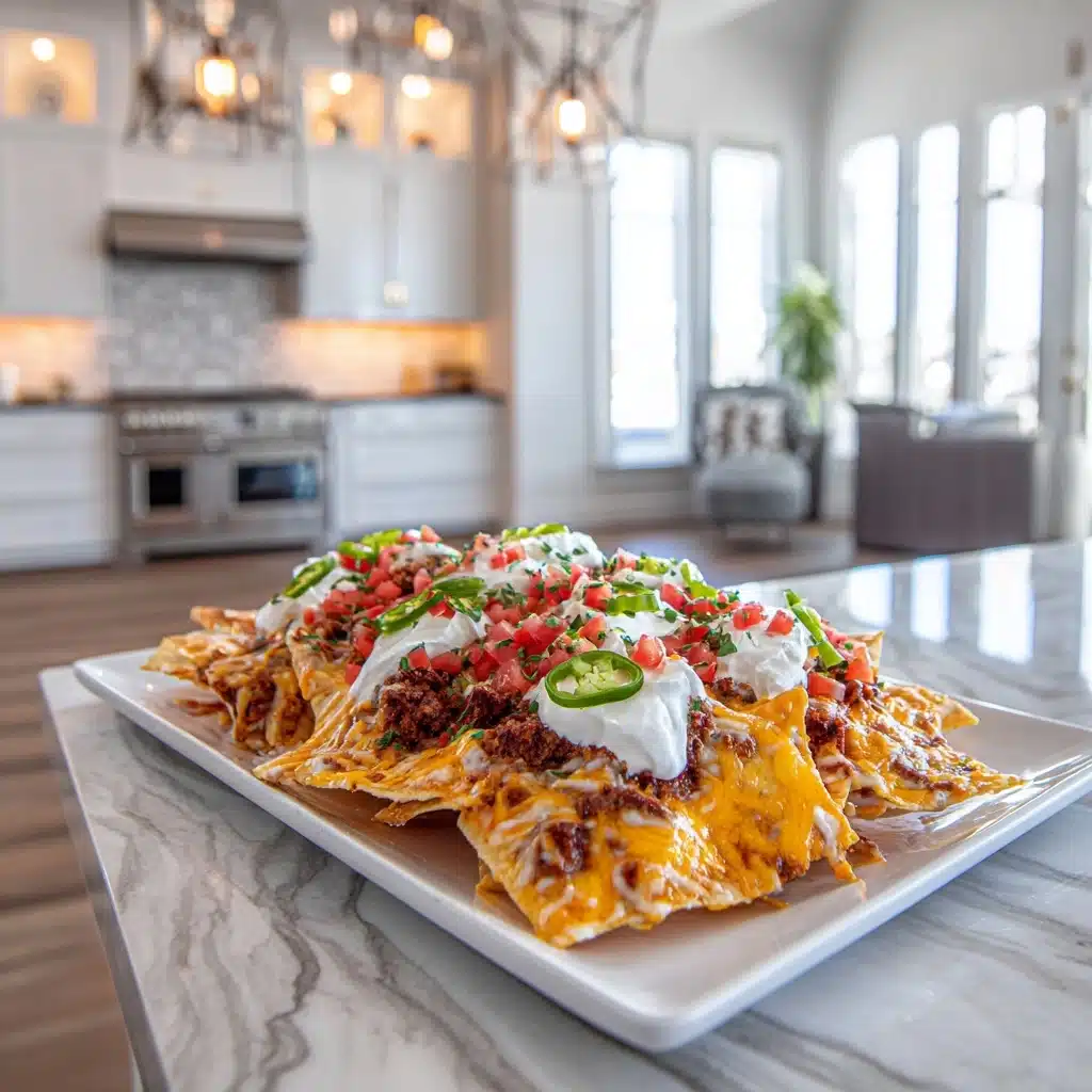 Loaded Nachos with Ground Beef Recipe - Recipe Image