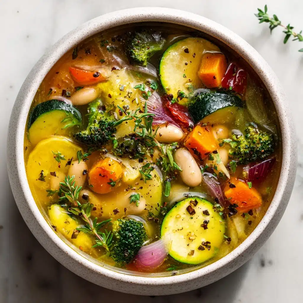 Easy Veggie Soup with Beans Recipe - Recipe Image