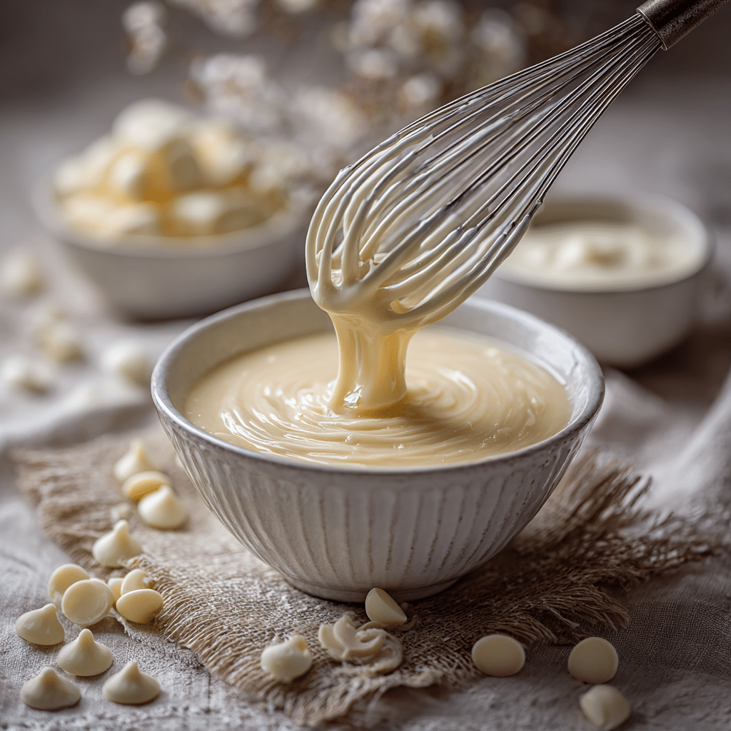 Easy 2-Ingredient White Chocolate Ganache Filling Recipe - Recipe Image