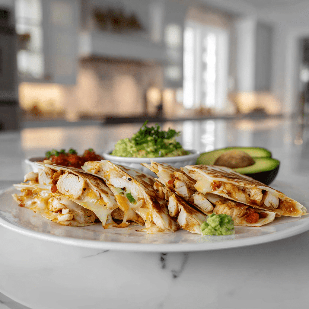 Chicken Quesadillas with Salsa Verde Recipe