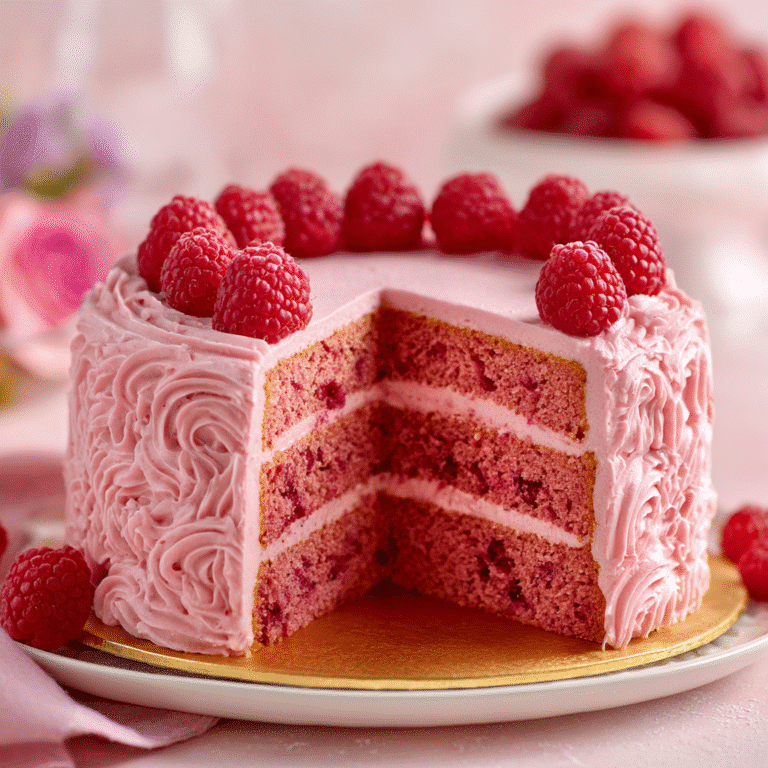 Fresh & Moist Raspberry Layer Cake for Summer Recipe