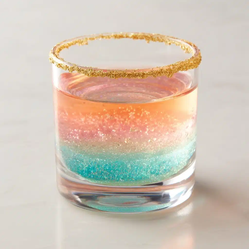 Glittery Mocktails with Sugared Rims Recipe - Recipe Image