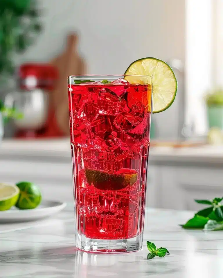 Iced Hibiscus Tea with Lime Recipe