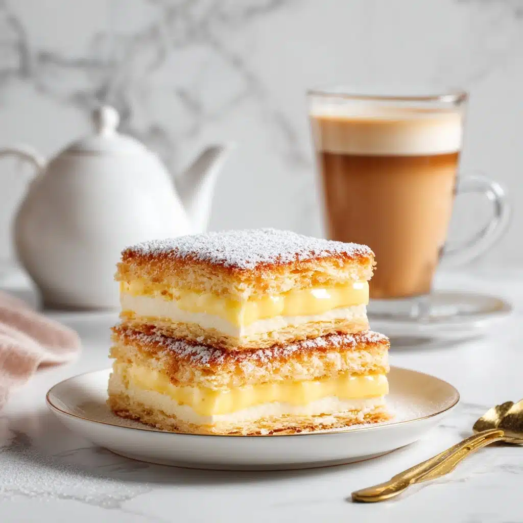 Vanilla Custard Cream Squares Recipe - Recipe Image
