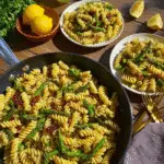 Roasted Asparagus Lemon Butter Pasta Salad Recipe