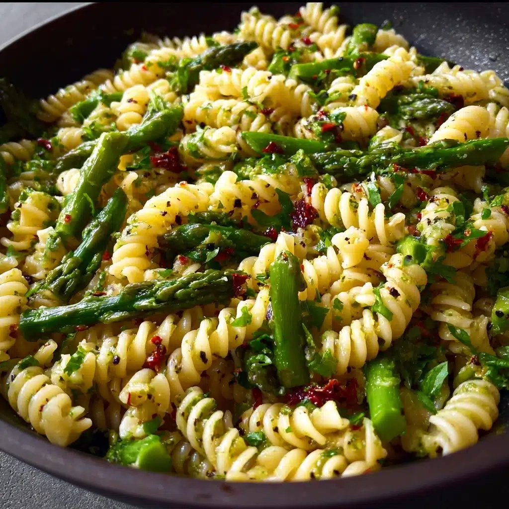 Roasted Asparagus Lemon Butter Pasta Salad Recipe - Recipe Image