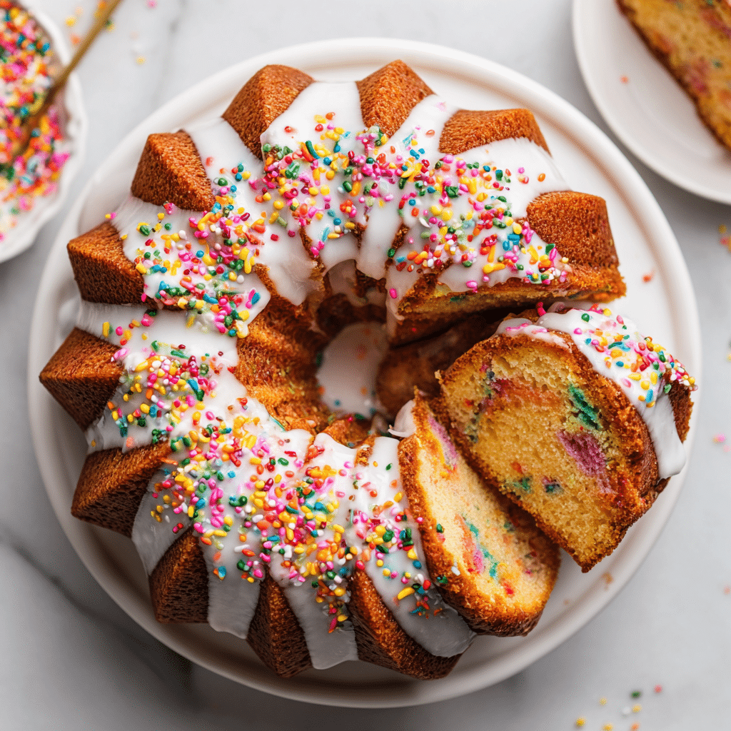 Funfetti Mini Bundt Cake Recipe - Recipe Image