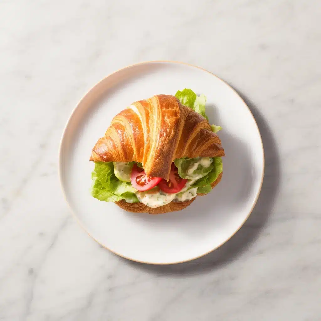 BLT Chicken Salad Croissant Sandwich Recipe