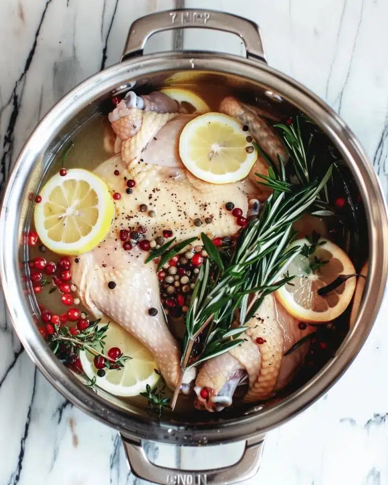 Citrus Herb Brined Whole Chicken Recipe