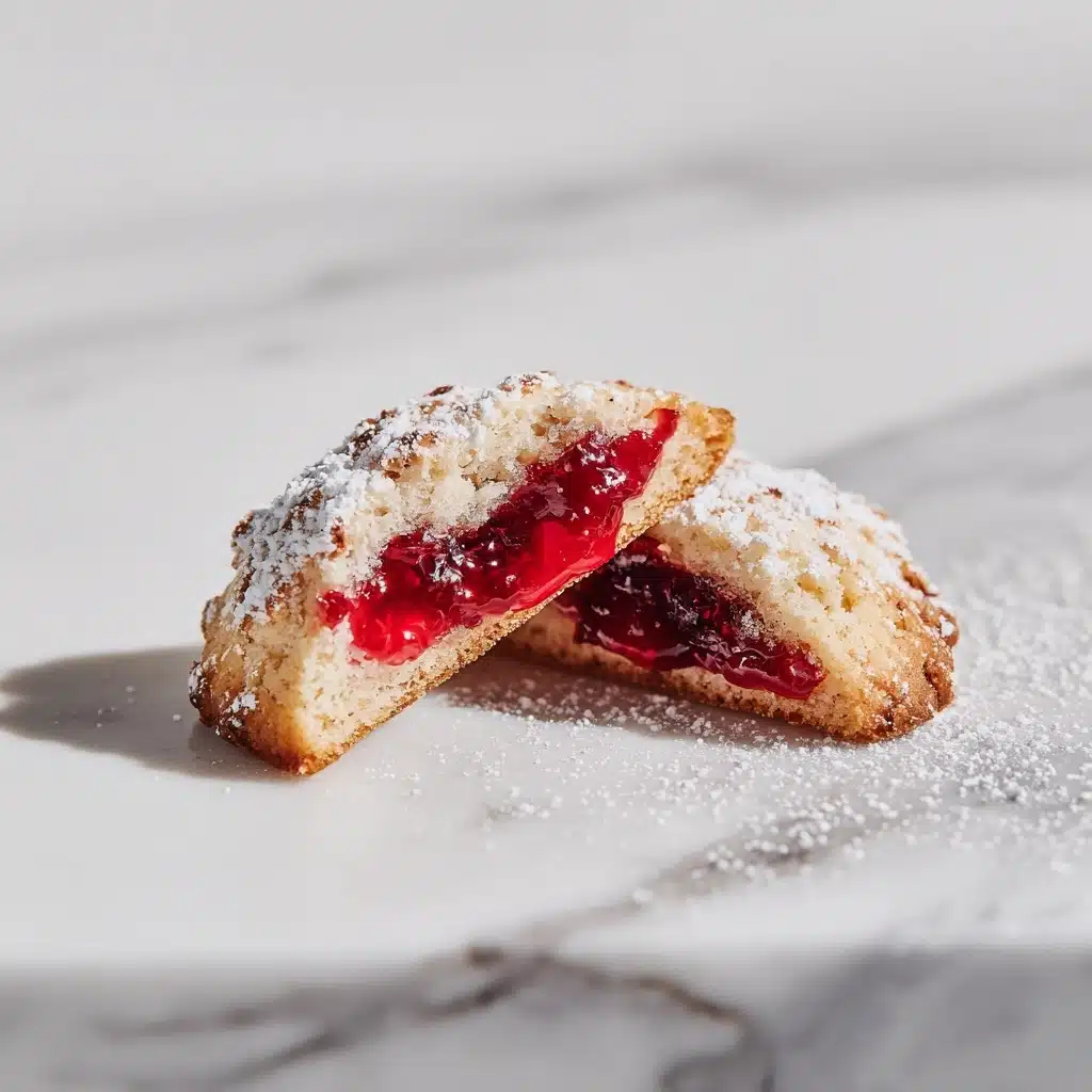 Almond Snow Cookies with Jam Filling Recipe - Recipe Image