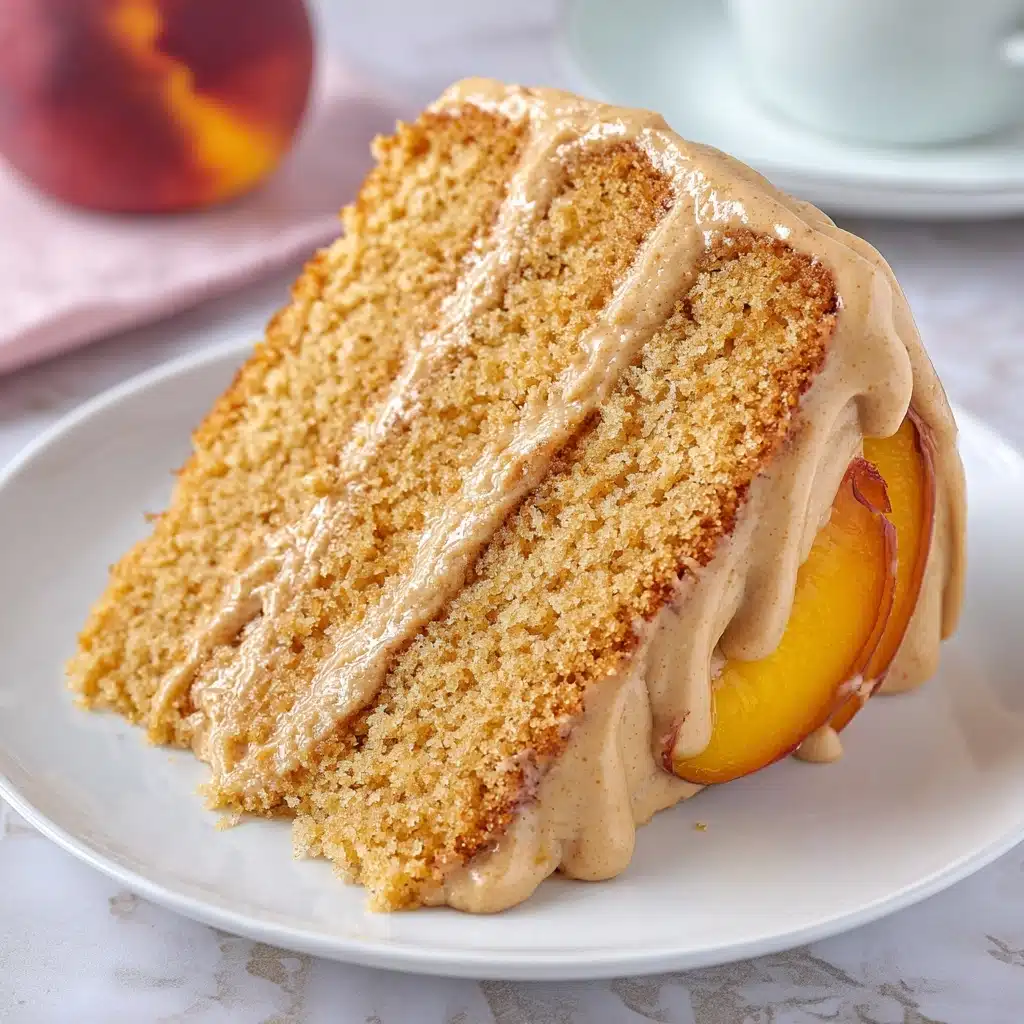 Brown Sugar Peach Cake Recipe - Recipe Image