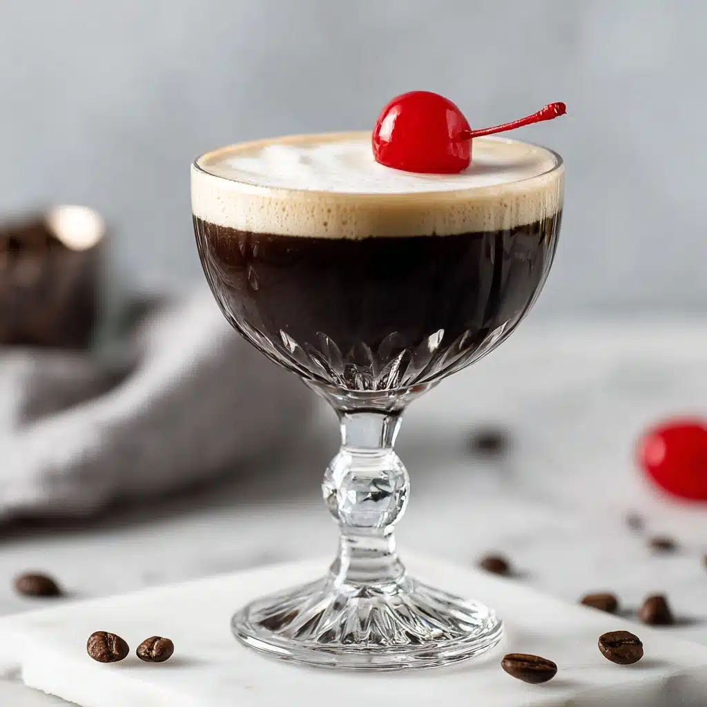 Cherry Espresso Martini (Alcohol-Free Option) Recipe - Recipe Image