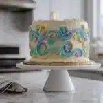 White Velvet Cake with Vintage Piping Recipe