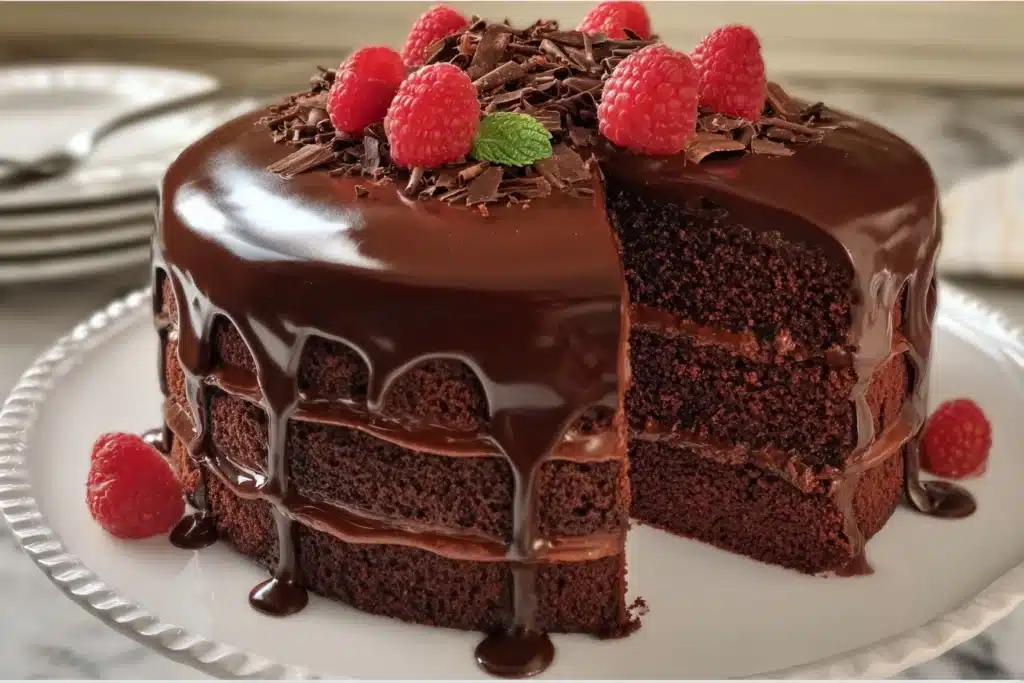 Decadent Chocolate Ganache Cake Recipe