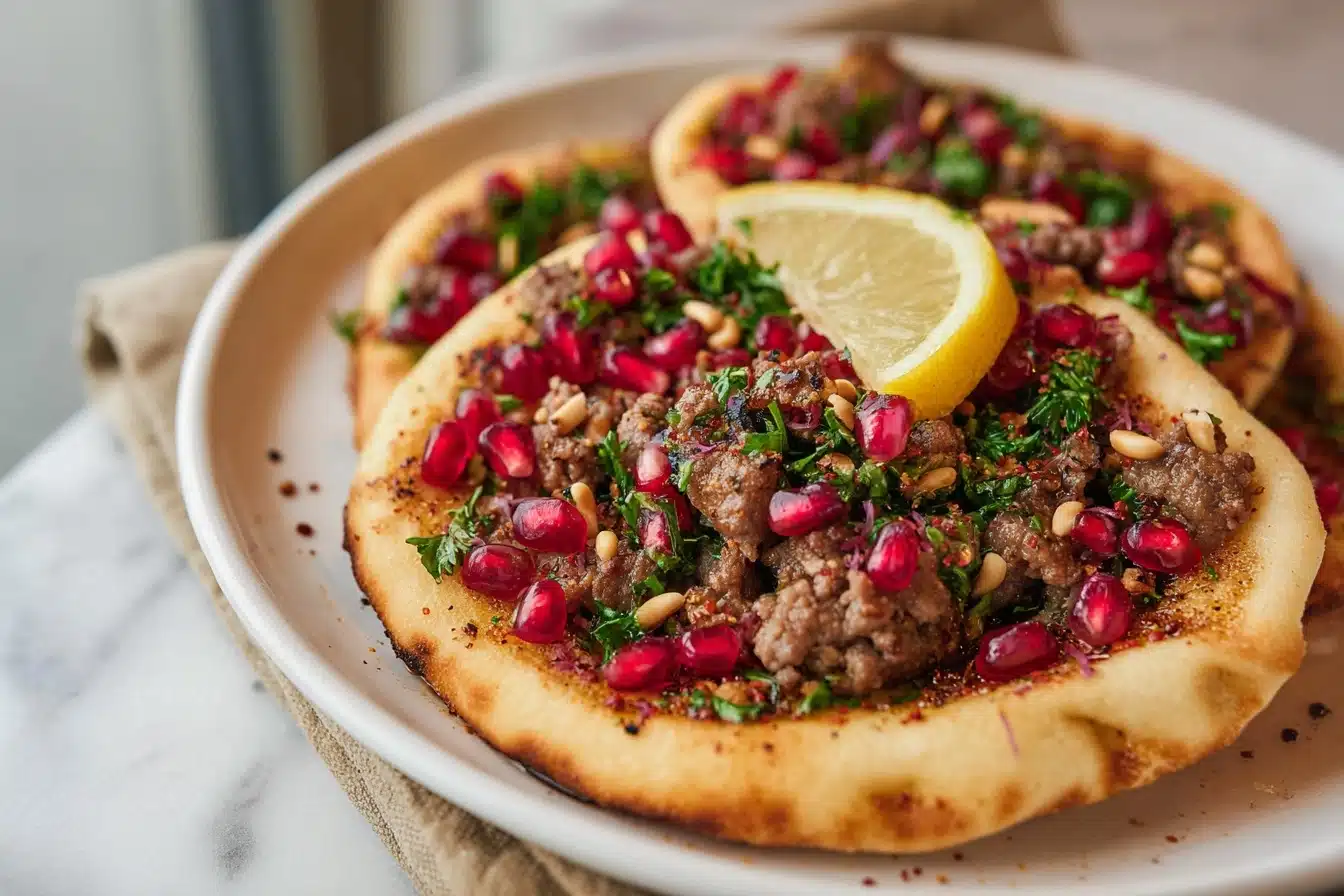 Mini Lamb Flatbreads Recipe - Recipe Image