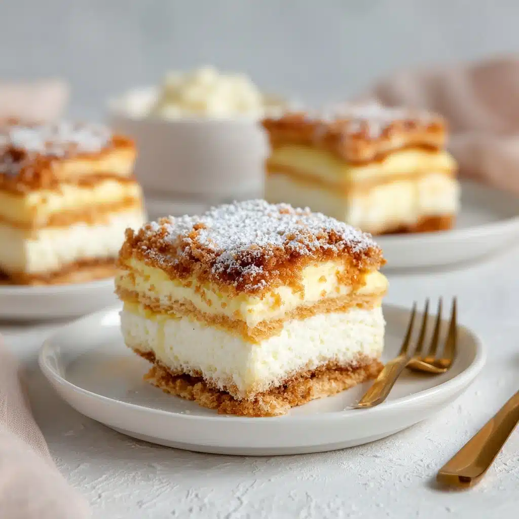 Vanilla Custard Cream Squares Recipe - Recipe Image
