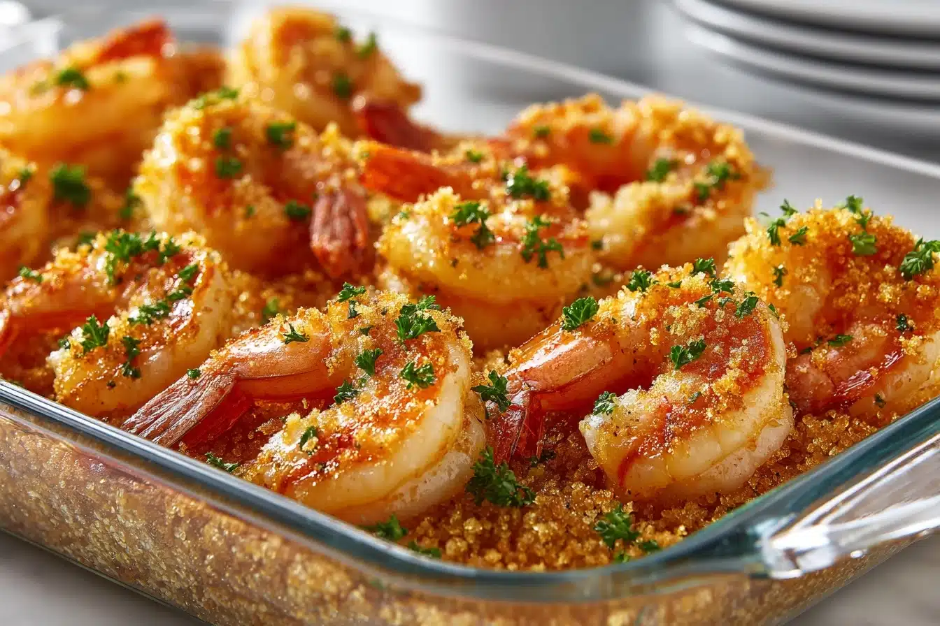 Magic Crispy Garlic Butter Baked Shrimp Recipe - Recipe Image