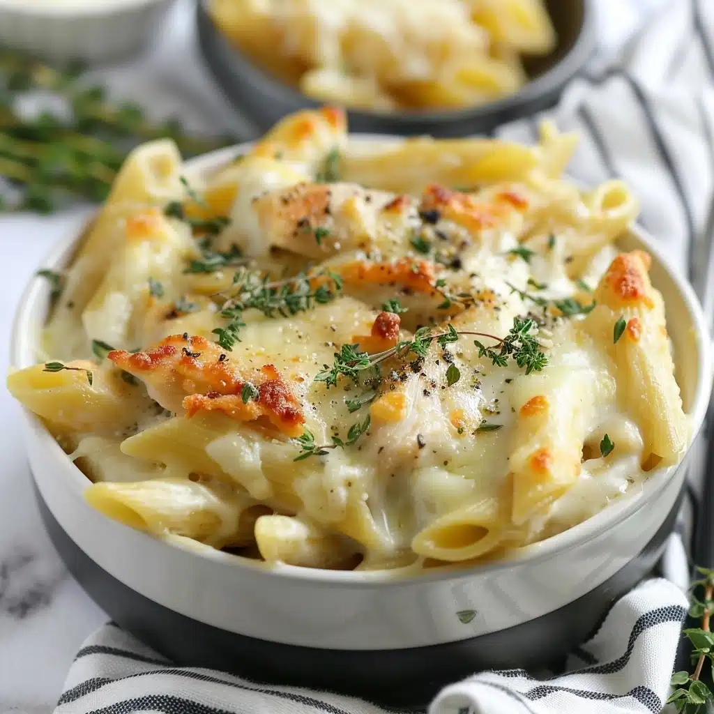 Creamy Garlic Herb Chicken Pasta Recipe - Recipe Image