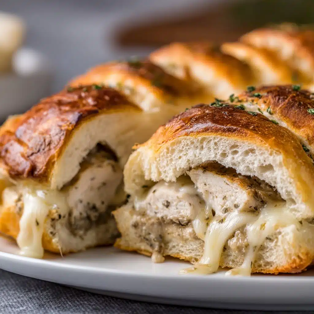 Chicken Stuffed French Bread - Recipe Image