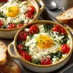 Mediterranean Baked Feta Eggs Recipe
