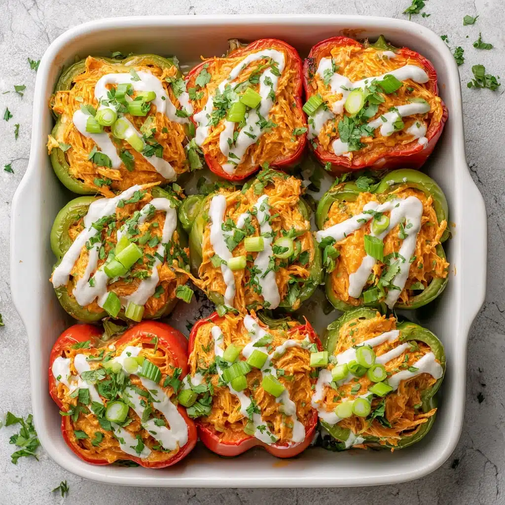 Buffalo Chicken Stuffed Peppers Recipe - Recipe Image
