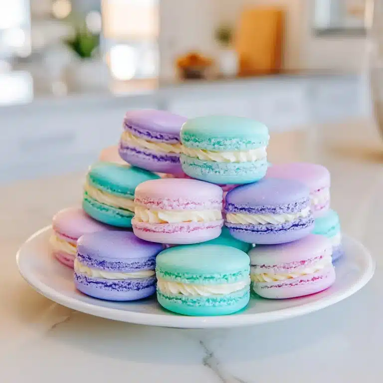 Lavender-Mint Macarons with Champagne Filling Recipe