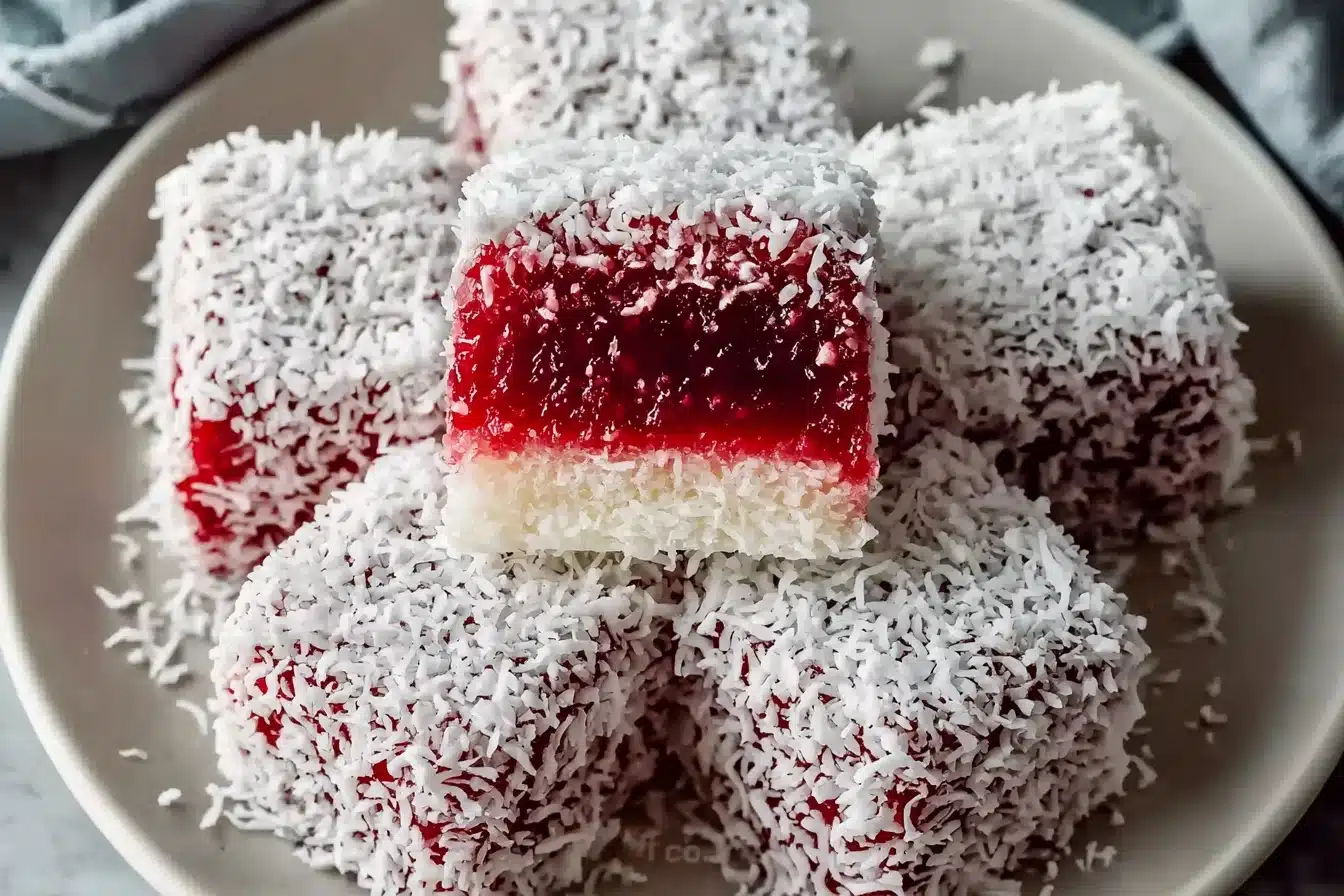 Raspberry Lamingtons Recipe - Recipe Image