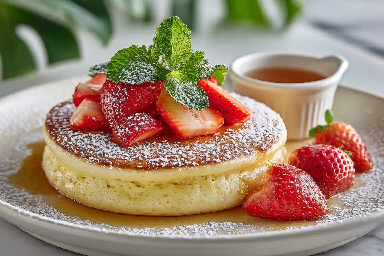 Strawberry Soufflé Pancake Donuts Recipe - Recipe Image