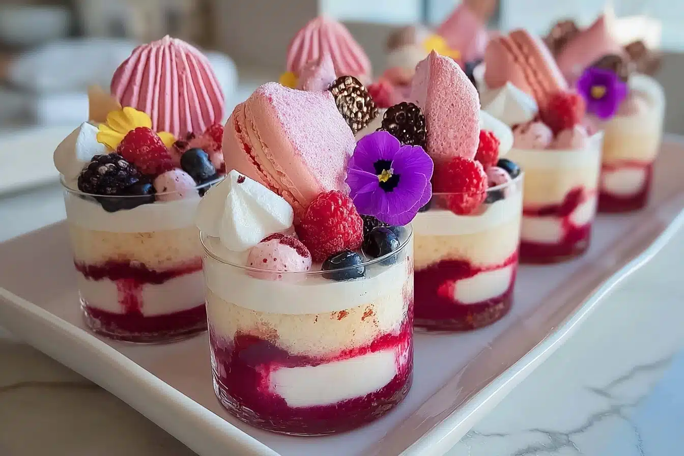 Berry & Flower Parfaits Recipe