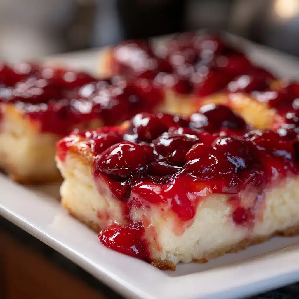 Christmas Cherry Bars Recipe - Recipe Image