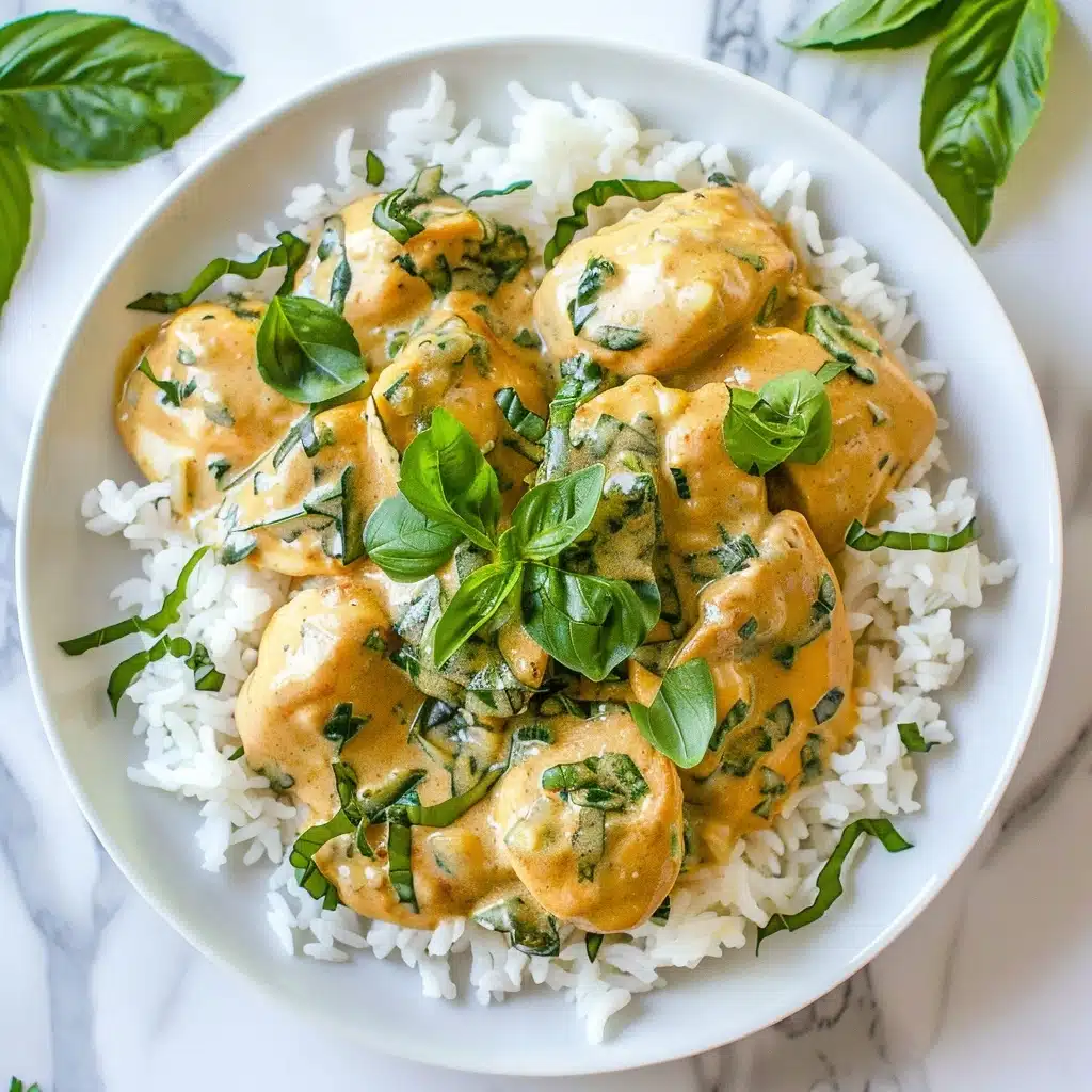 Basil Chicken with Coconut Curry Sauce Recipe - Recipe Image