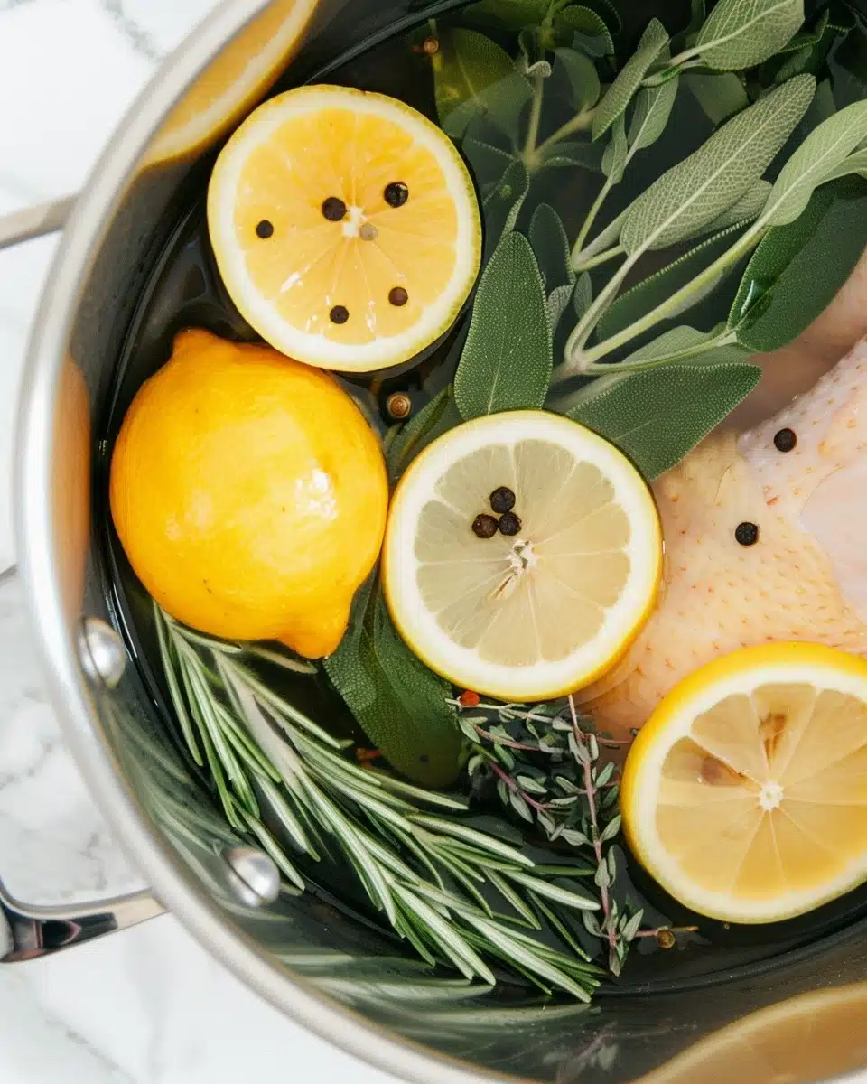 Citrus Herb Brined Whole Chicken Recipe - Recipe Image