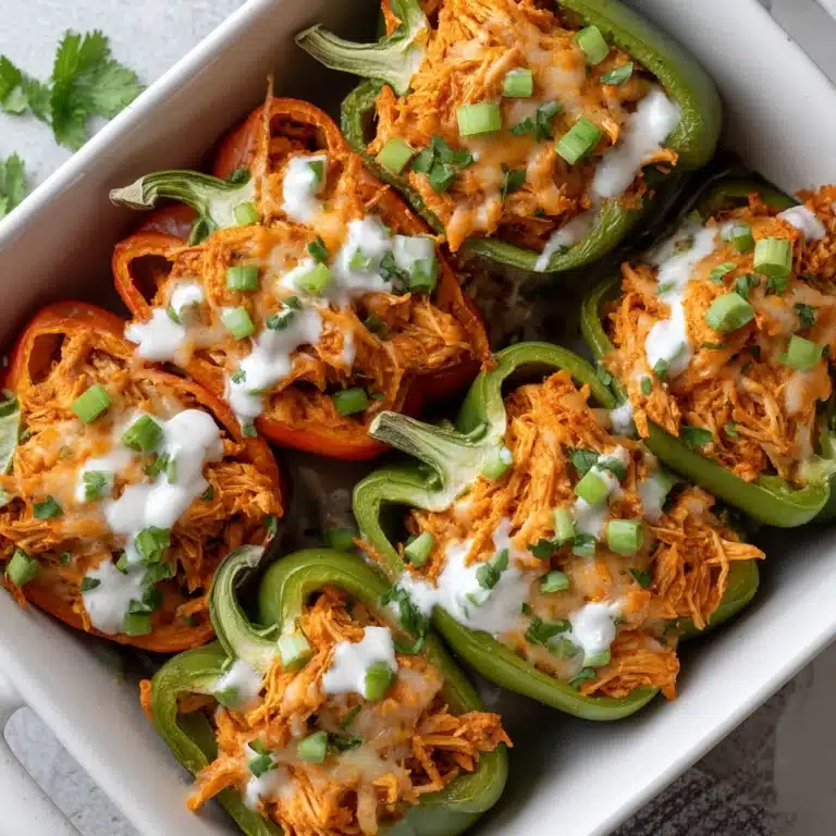 Buffalo Chicken Stuffed Peppers Recipe