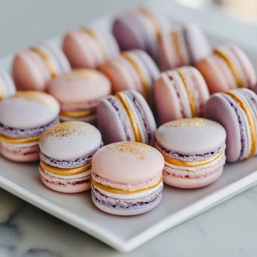 Lavender-Mint Macarons with Champagne Filling Recipe - Recipe Image