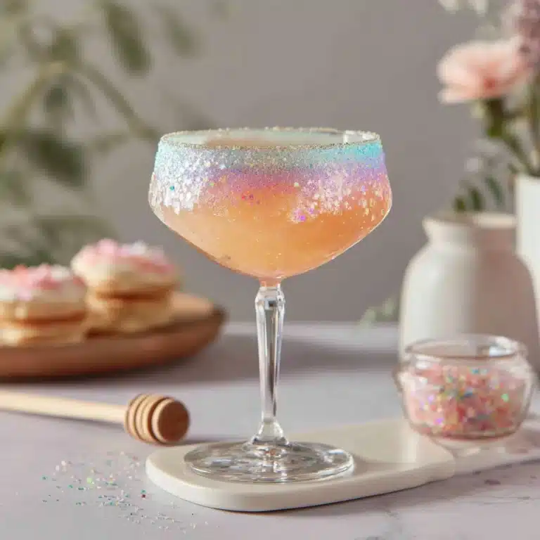 Glittery Mocktails with Sugared Rims Recipe