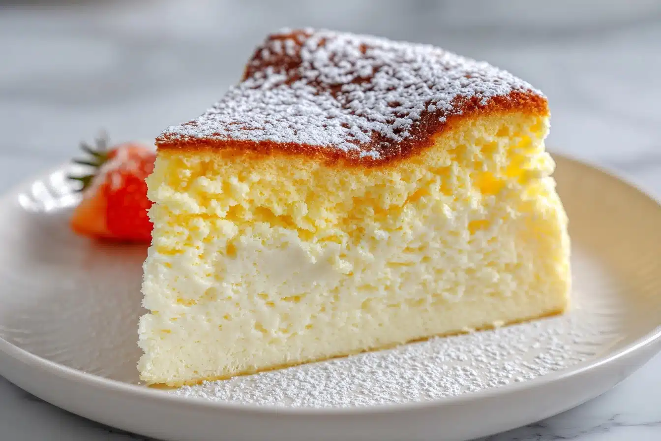 Best Fluffy Japanese Cheesecake Recipe - Recipe Image