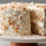 One Bowl Moist Vegan Coconut Cake Recipe